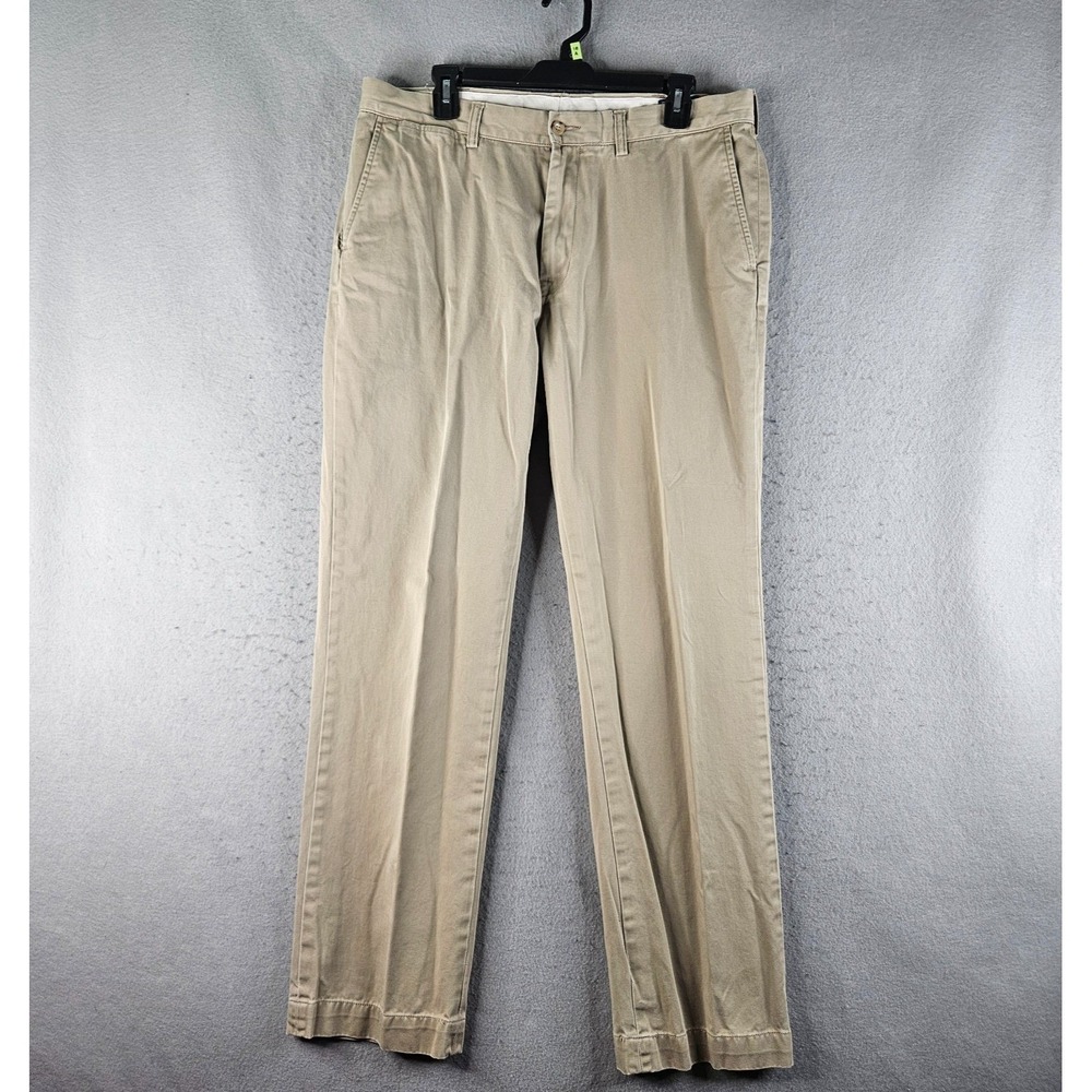 Polo Ralph Lauren Pants Mens 36x31 Beige Classic Fit Chino Straight Tag 36x34